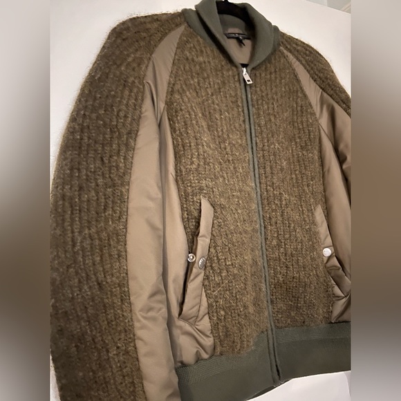 rag & bone Oakes Wool Blend Sweater Bomber - Picture 2 of 12